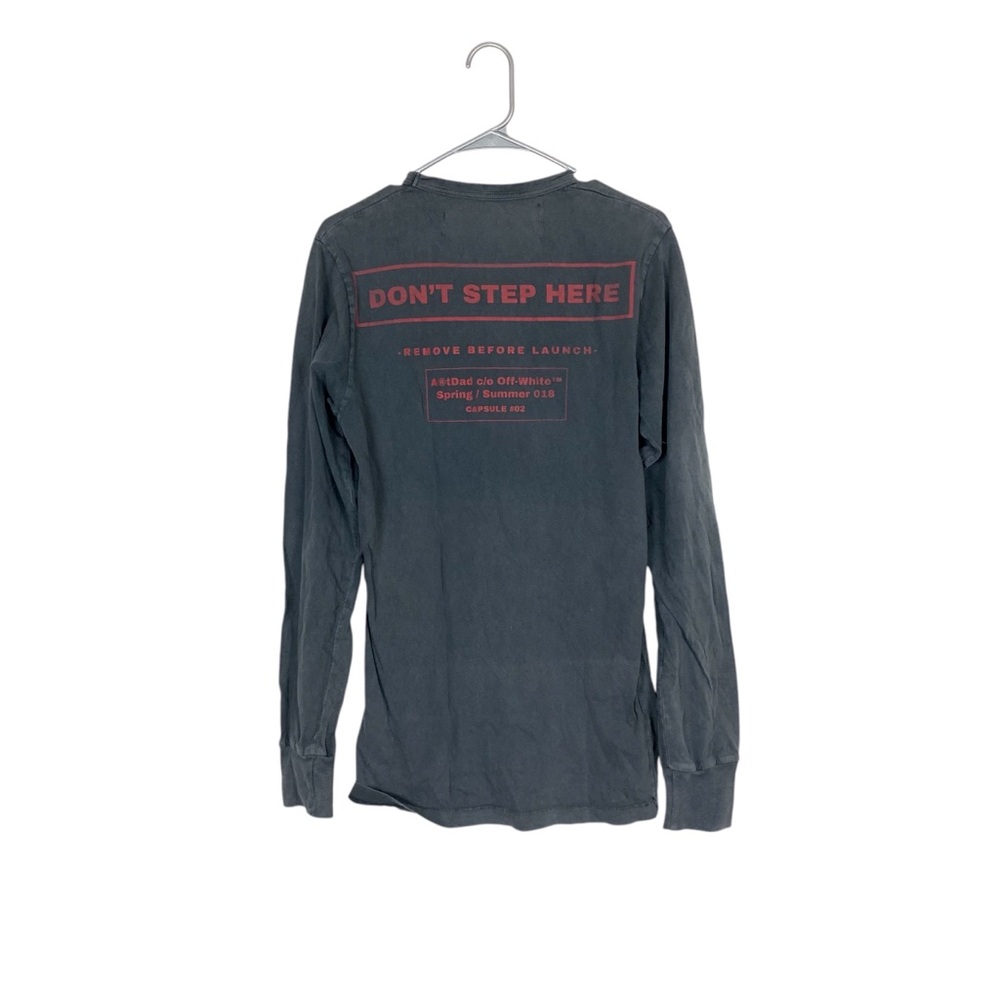 Off-White Black Analog Art Dad long sleeve T-Shirt, Victor Abloh, 2013, X-Small